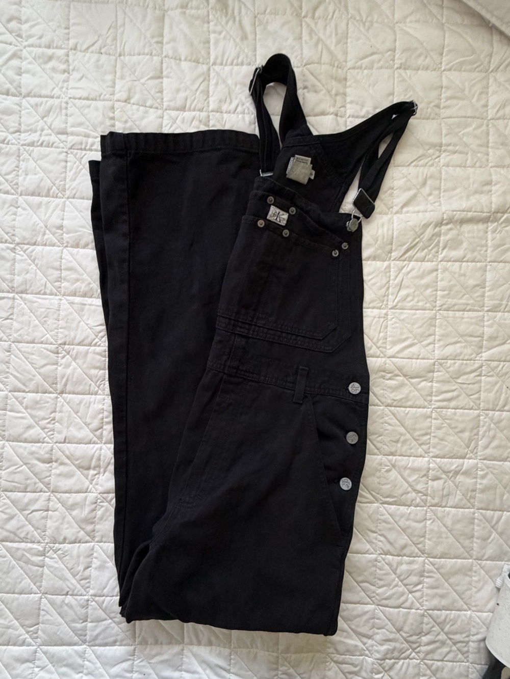 Vintage 90s Carpenter Overalls Calvin Klein Unisex Dungarees Waist 32 Inseam 31